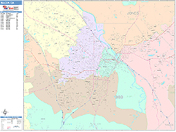 Macon Wall Map