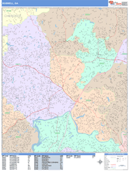 Roswell Wall Map