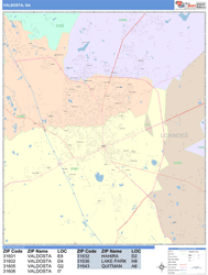 Valdosta Wall Map