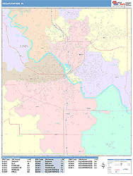 Cedar Rapids Wall Map