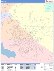 Nampa Wall Map