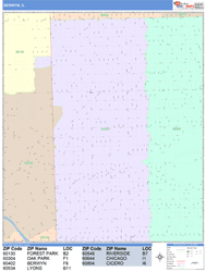 Berwyn Wall Map