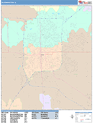 Bloomington Wall Map