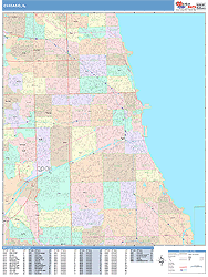 Chicago Wall Map