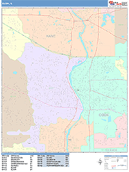 Elgin Wall Map