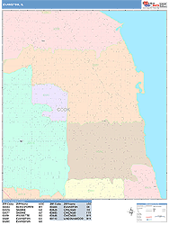 Evanston Wall Map