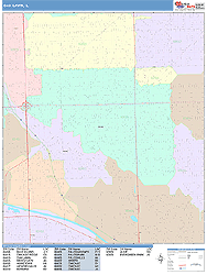 Oak Lawn Wall Map