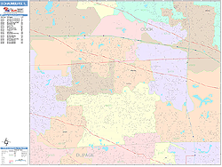 Schaumburg Wall Map