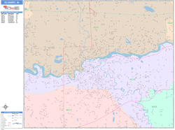 Elkhart Wall Map