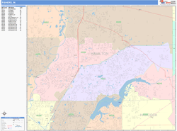 Fishers Wall Map