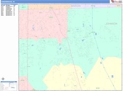 Greenwood Wall Map