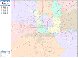 South Bend Wall Map