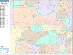 Kansas City Wall Map