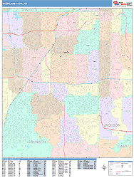 Overland Park Wall Map