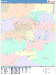 Topeka Wall Map