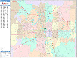 Wichita Wall Map