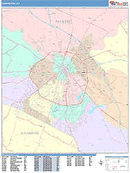 Lexington Wall Map