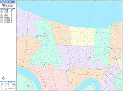 Metairie Wall Map