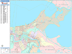 New Orleans Wall Map