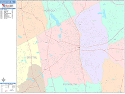 Brockton Wall Map