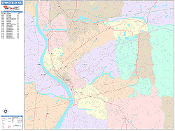 Springfield Wall Map