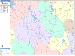 Taunton Wall Map