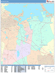 Weymouth Wall Map