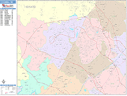 Columbia Wall Map