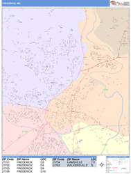 Frederick Wall Map