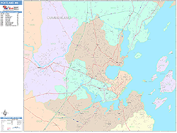 Portland Wall Map