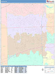 Canton Wall Map