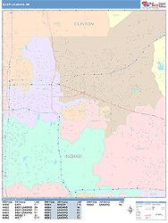 East Lansing Wall Map