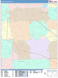 Farmington Hills Wall Map