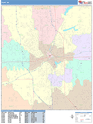 Flint Wall Map