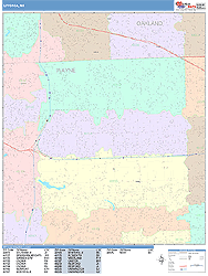 Livonia Wall Map