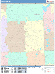 Rochester Hills Wall Map