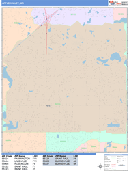 Apple Valley Wall Map