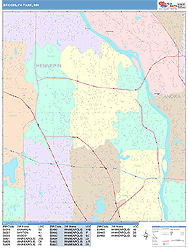 Brooklyn Park Wall Map