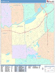 Burnsville Wall Map