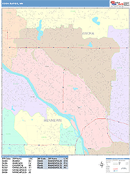 Coon Rapids Wall Map