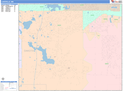 Lakeville Wall Map