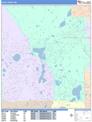 Maple Grove Wall Map