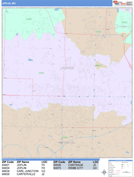 Joplin Wall Map