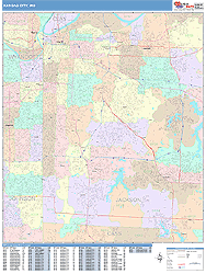 Kansas City Wall Map