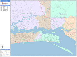 Biloxi Wall Map