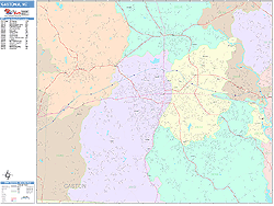 Gastonia Wall Map