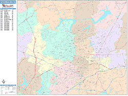 Greensboro Wall Map