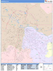 Greenville Wall Map