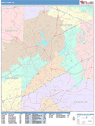 High Point Wall Map