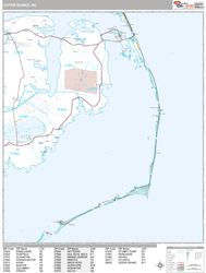 Outer Banks Wall Map